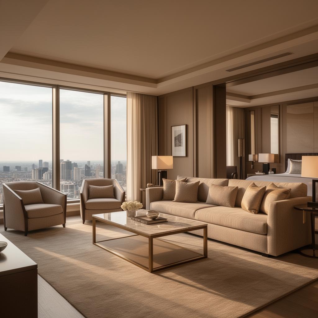 Κομψή σουίτα condo hotel με θέα στην πόλη
